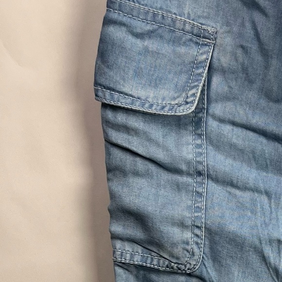 C&C California Light Blue Tencel Cargo Joggers, Elastic Waist, Casual Pants M - Picture 9 of 9